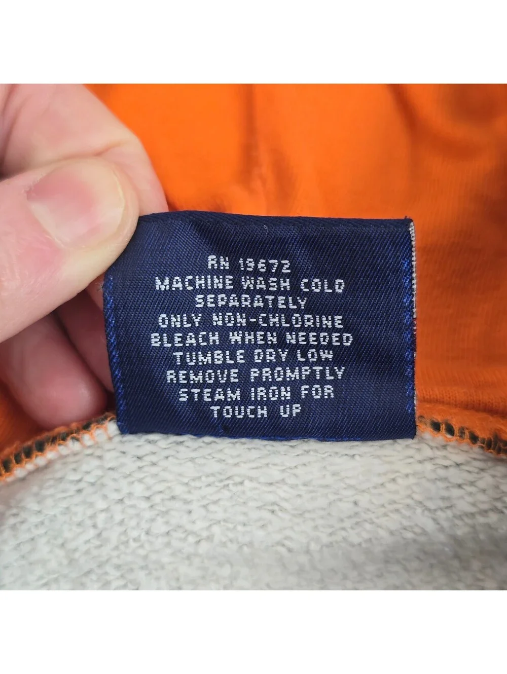 Vintage 90s Ralph Lauren Polo Sport Boy Zip Hoodie Sweatshirt Green Orange Gray